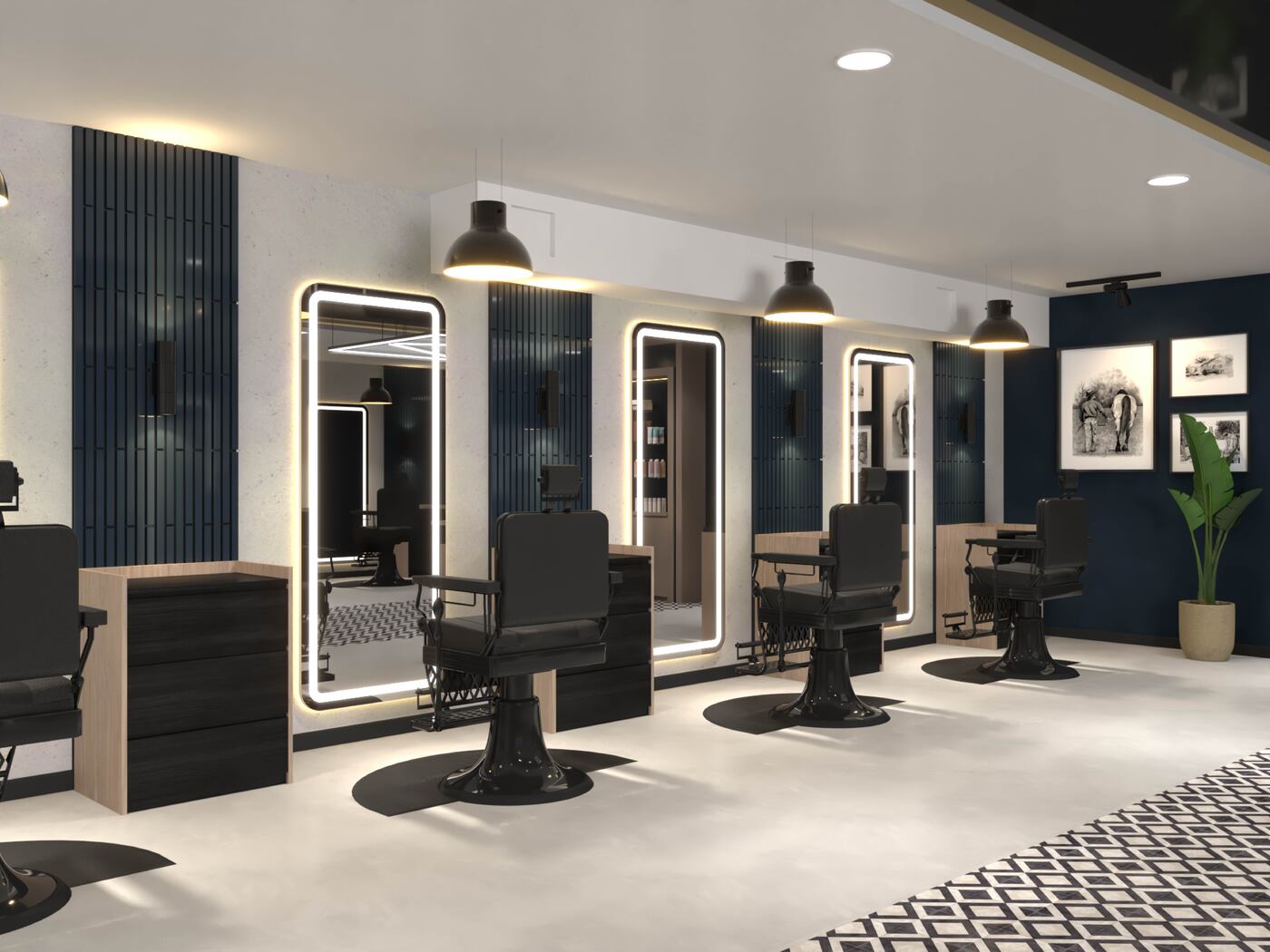 Razorloft barber station