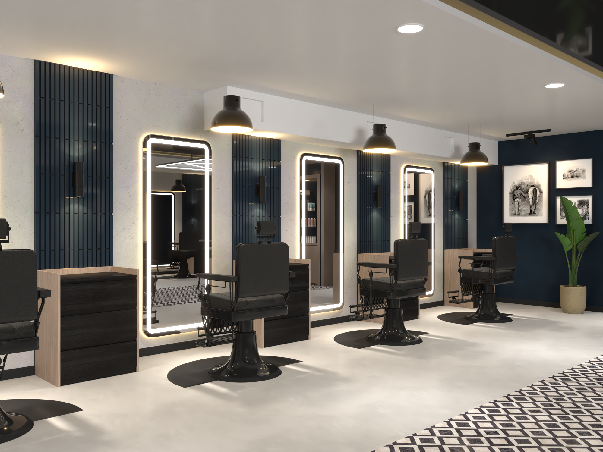 Razorloft barber station