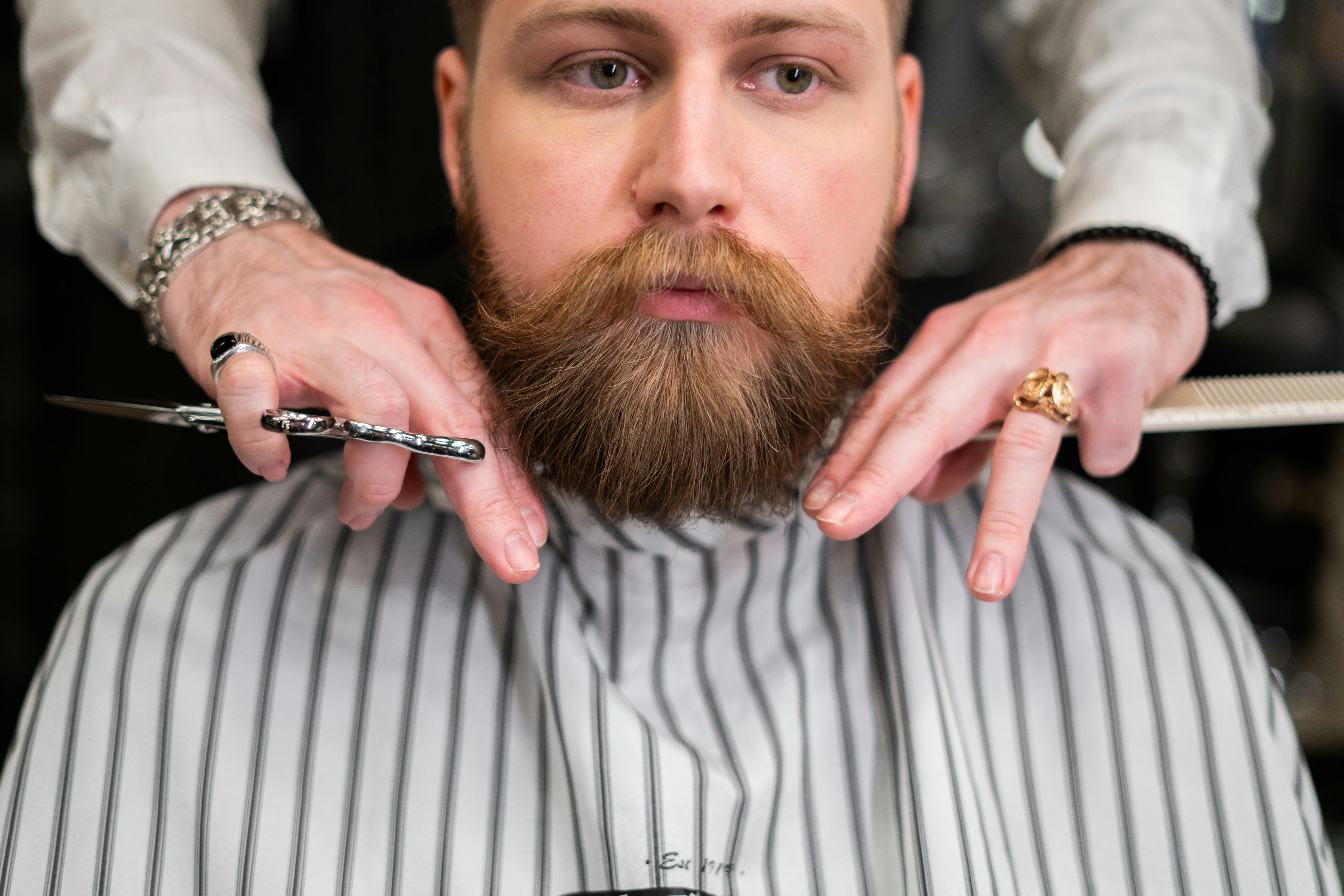 Beard grooming detail